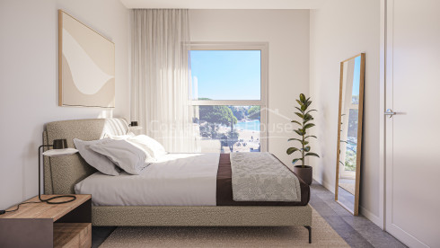 Nieuwbouwappartement te koop vlak bij het strand van La Fosca, Palamós, met gemeenschappelijk zwembad