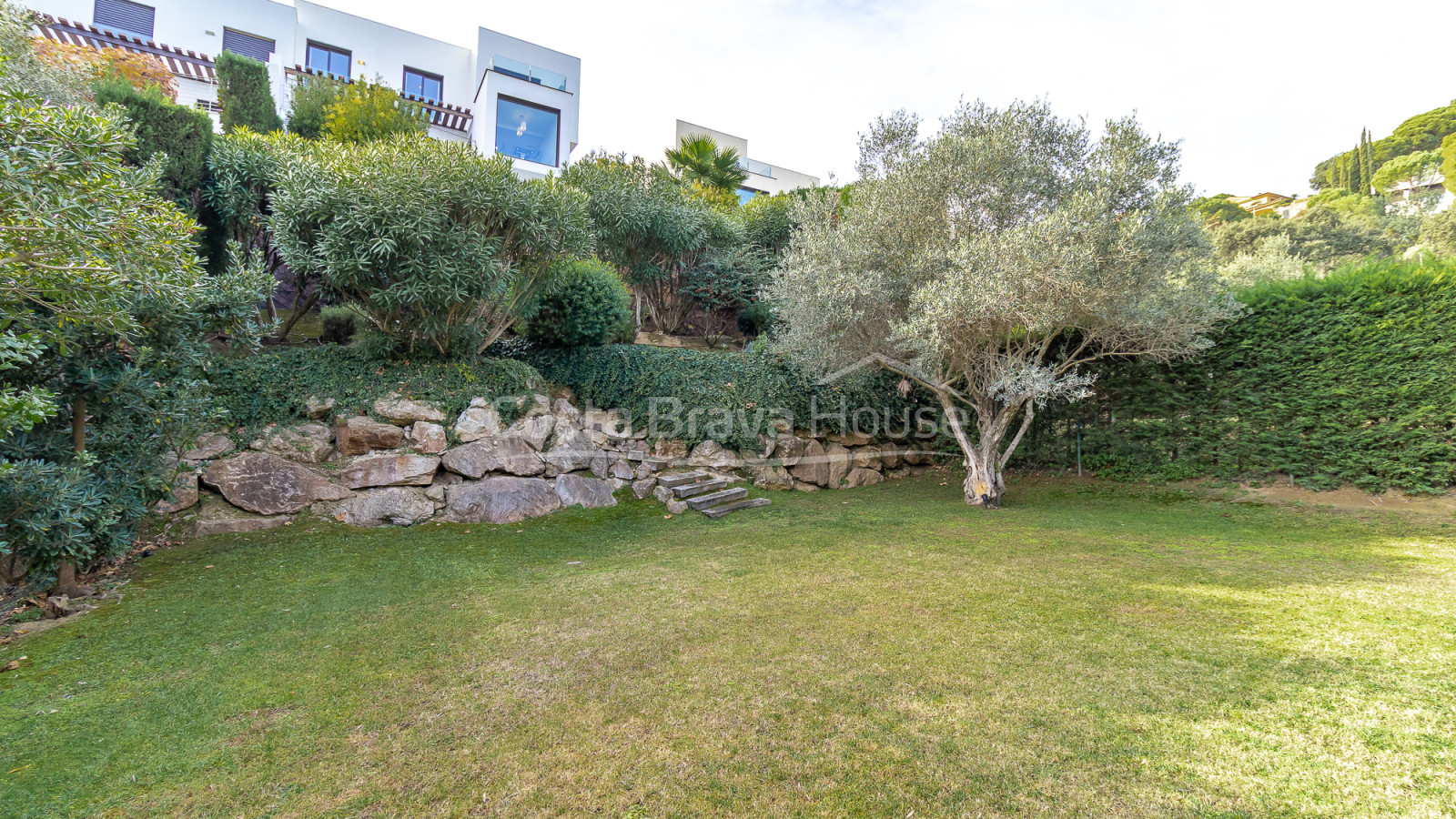 Contemporary house in Sa Riera with sea views, stepped terraces and private pool