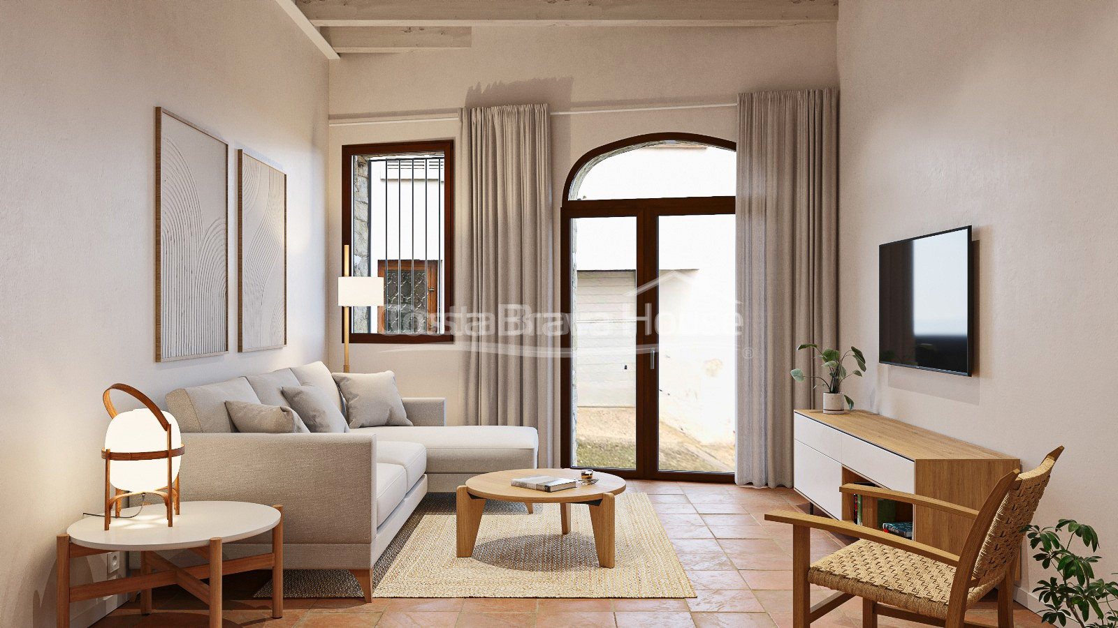 Newly built apartment for sale in the historic centre of Begur with contemporary design