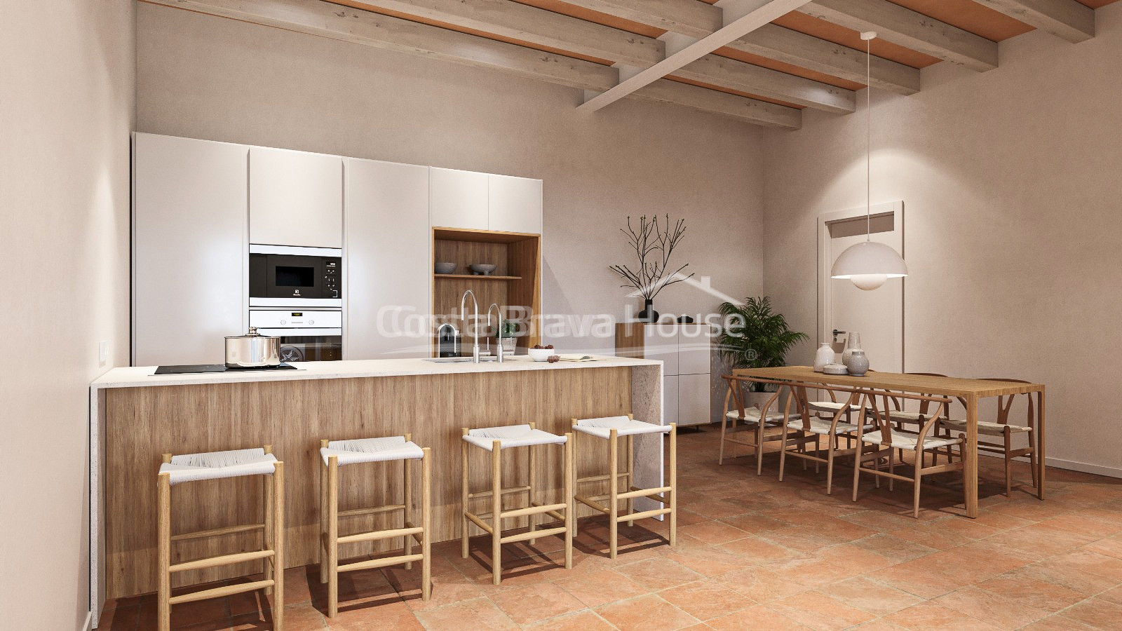 Newly built apartment for sale in the historic centre of Begur with contemporary design
