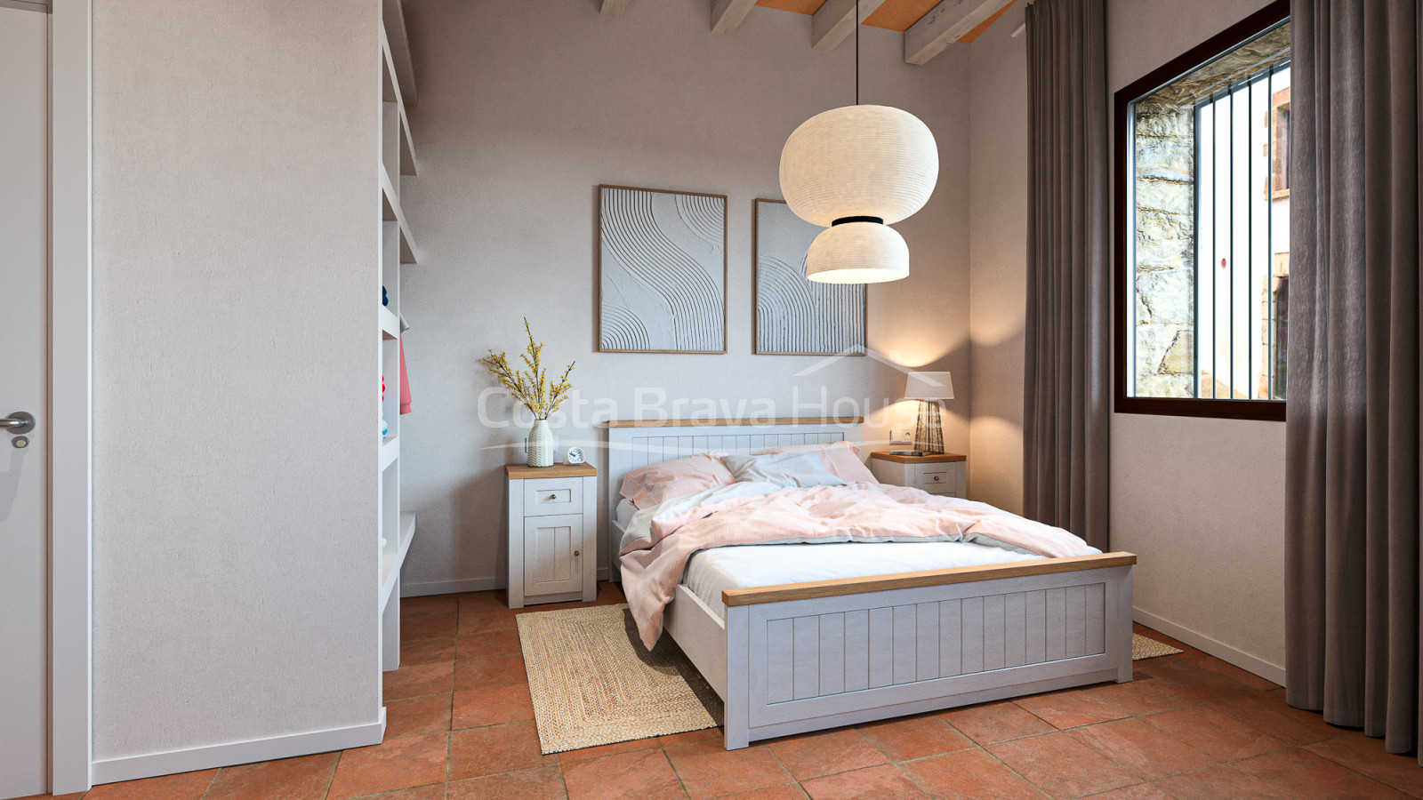 Apartamento de obra nueva en venta en el centro histórico de Begur con diseño contemporáneo