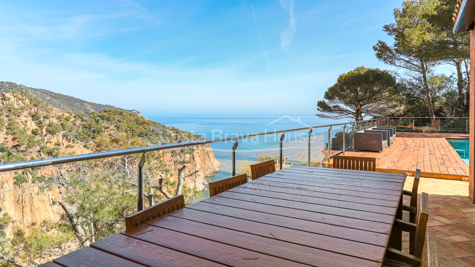 House in Aiguablava with pool and terrace with panoramic sea views