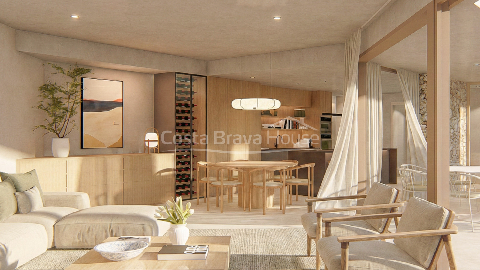 Modern villa in Sa Riera Begur with infinity pool and panoramic sea views