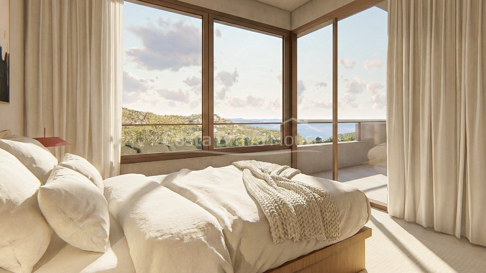 Modern villa in Sa Riera Begur with infinity pool and panoramic sea views