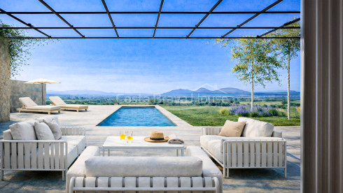 Maison mitoyenne moderne à Pals avec piscine privée, terrasse et design contemporain