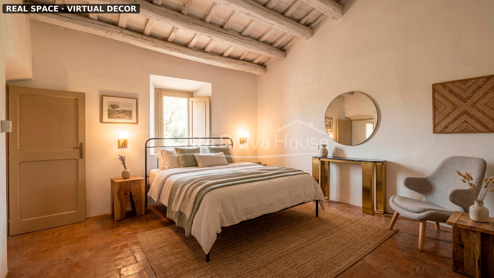 Country house in Calonge with large land, mountain views and original Catalan vault