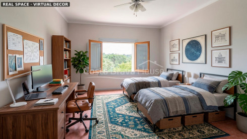 Mas à Calonge avec grand terrain, vue sur la montagne et voûte catalane d’origine