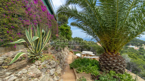 Villa with pool and terraces overlooking the sea in Sa Tuna cove, Begur