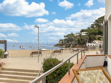 Renovated fisherman’s house facing the sea in Sa Riera, Begur, with panoramic terrace and private double garage