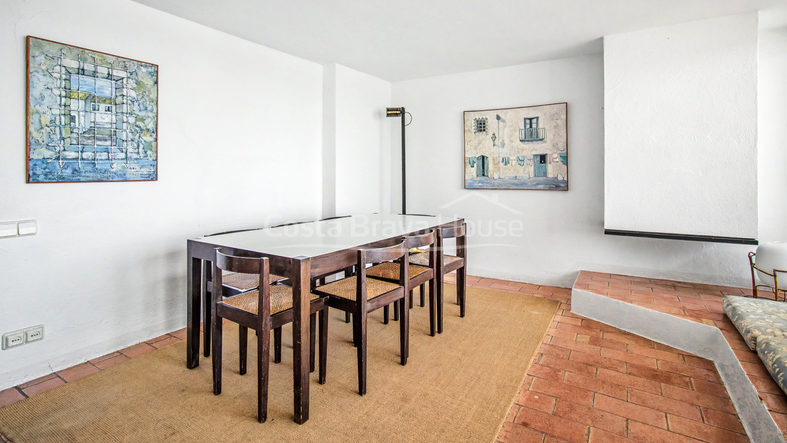 Vissershuis aan zee in Calella de Palafrugell met terras en mediterraan uitzicht