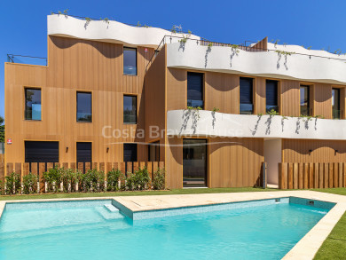 Nieuwbouwappartement in Palamós met privétuin van 96 m², gemeenschappelijk zwembad en op 400 meter van het strand La Fosca