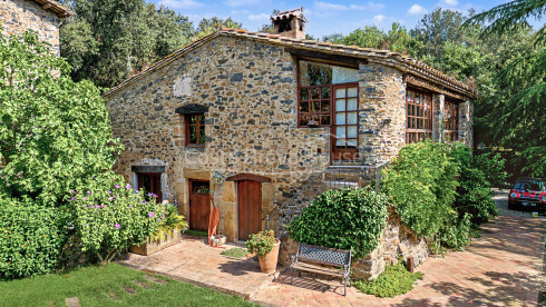 Historische boerderij in Sant Gregori met een landgoed van 9 hectare, middeleeuwse architectuur en volledige privacy