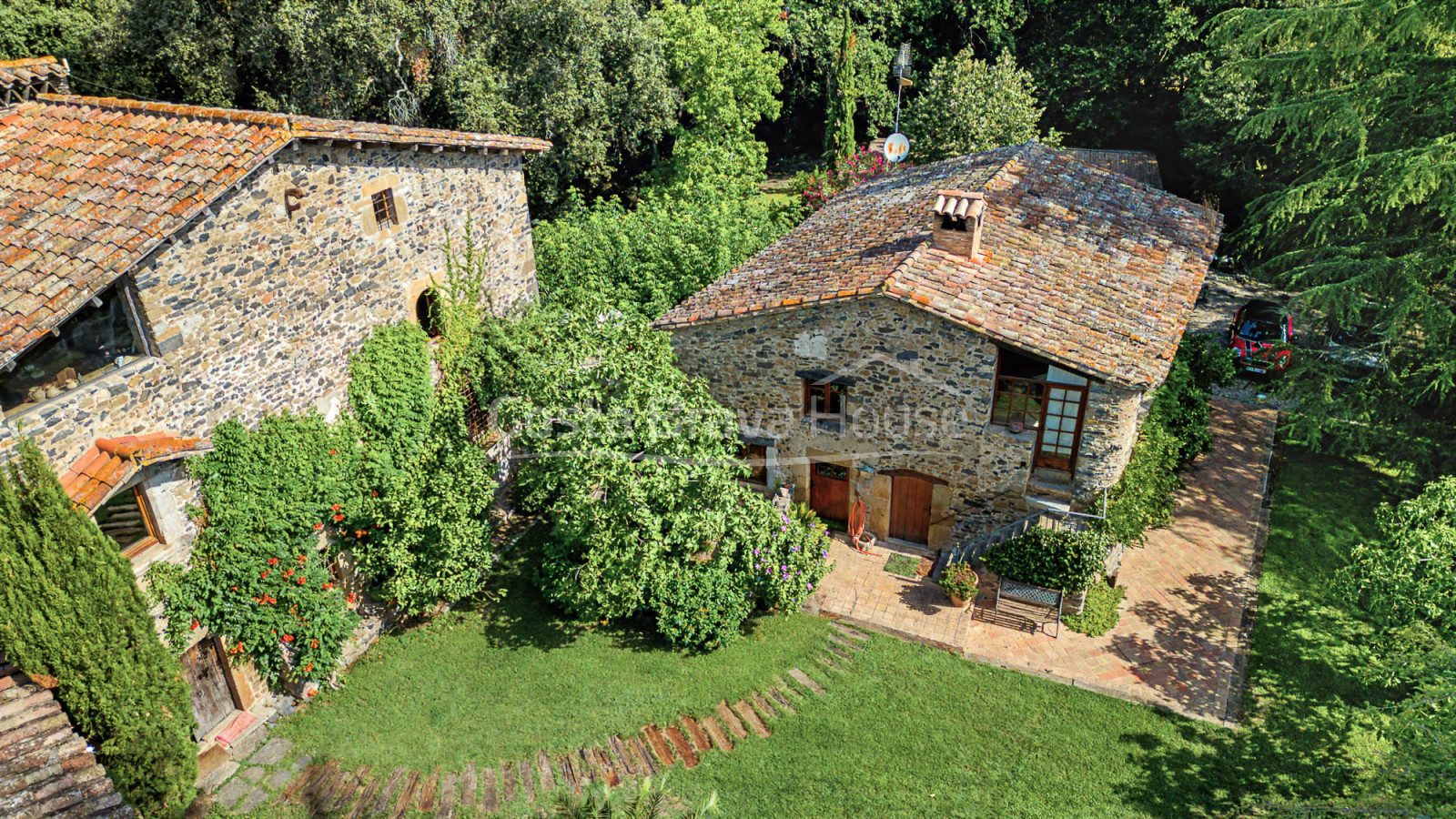 Historische boerderij in Sant Gregori met een landgoed van 9 hectare, middeleeuwse architectuur en volledige privacy