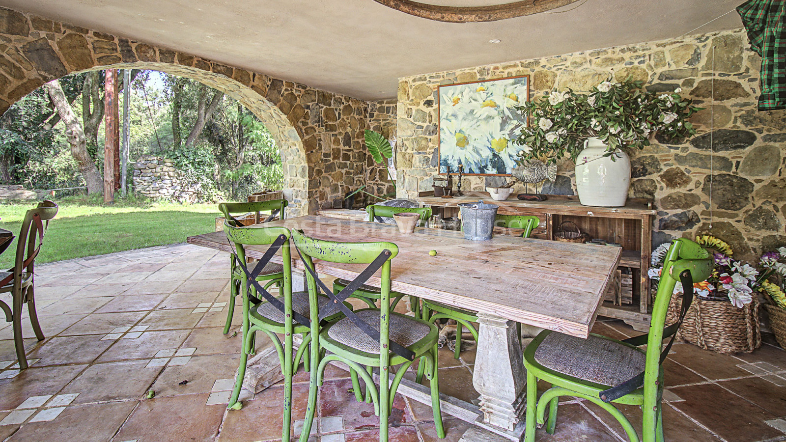 Historische boerderij in Sant Gregori met een landgoed van 9 hectare, middeleeuwse architectuur en volledige privacy