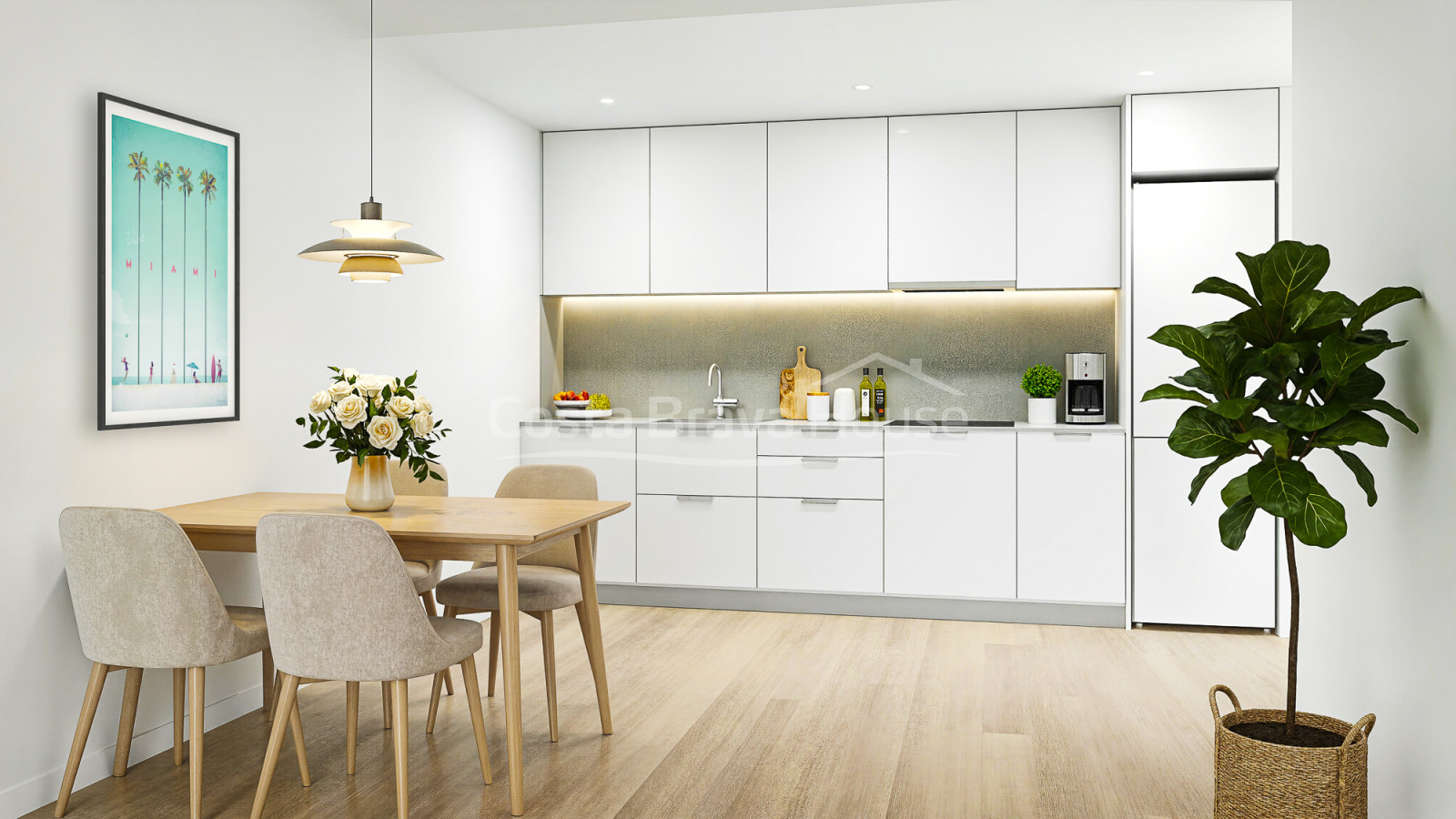 Apartamentos de obra nueva en Pals cerca de la playa, golf y tenis con piscina y terraza