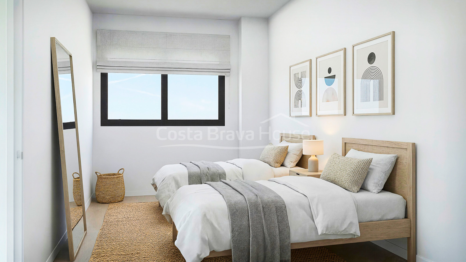 Apartamentos de obra nueva en Pals cerca de la playa, golf y tenis con piscina y terraza
