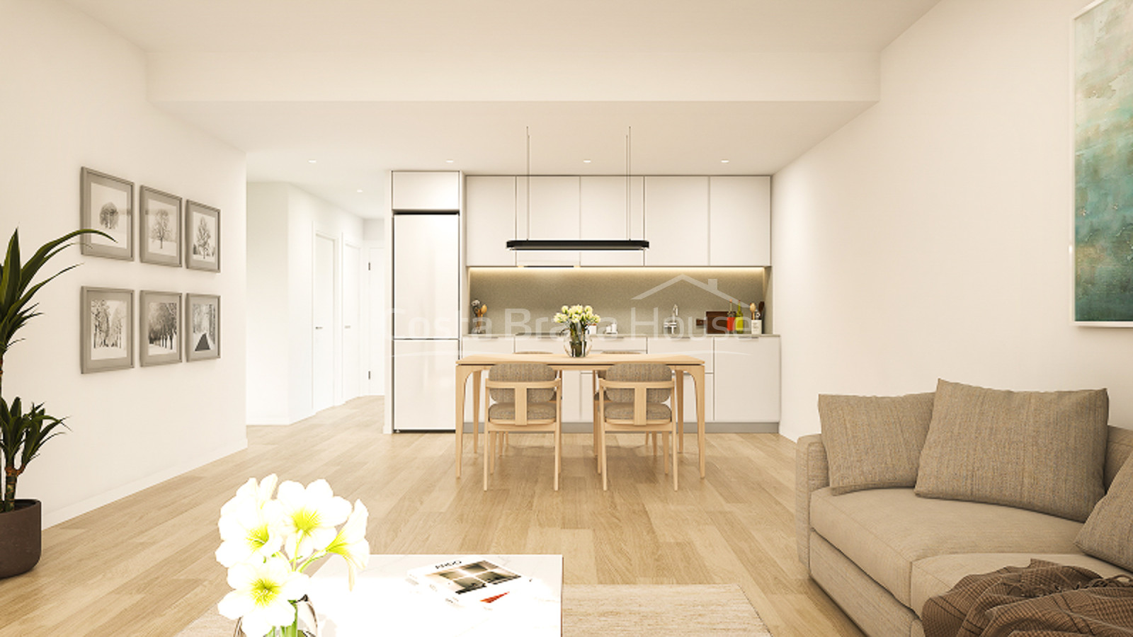 Apartamentos de obra nueva en Pals cerca de la playa, golf y tenis con piscina y terraza