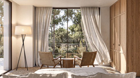 Casa d’obra nova a Sa Riera, Begur, amb piscina desbordant i a 7 minuts a peu de la platja